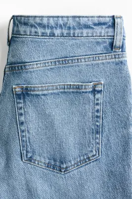 Slim Straight Regular Waist Ankle Jeans - Bleu denim — photo 5