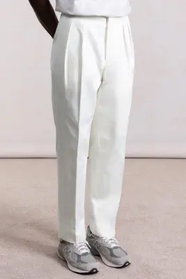 Pantalon French Military - Coton Blanc — photo 4