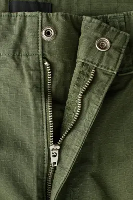 Pantalon Relaxed Fit - Vert kaki — photo 5