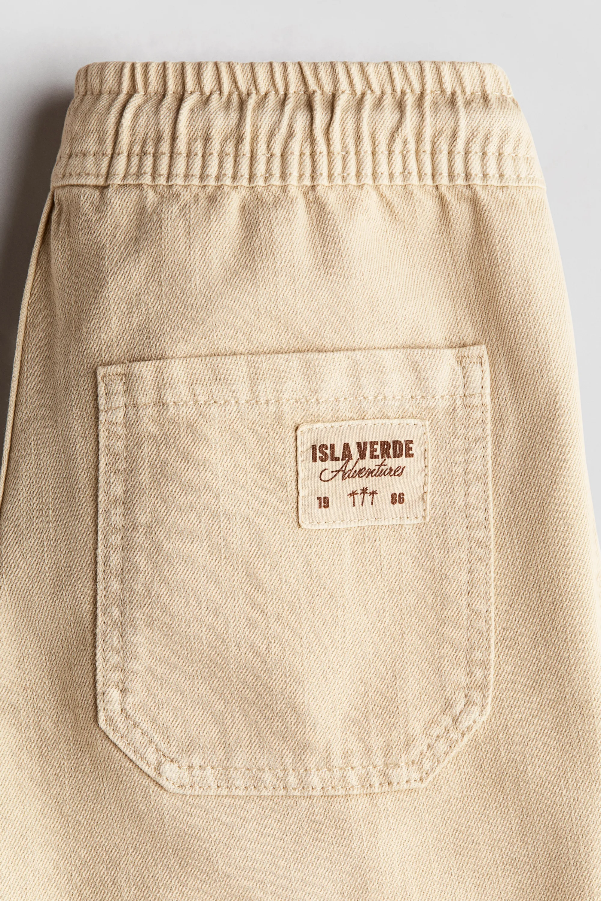 Short en coton - Beige clair
