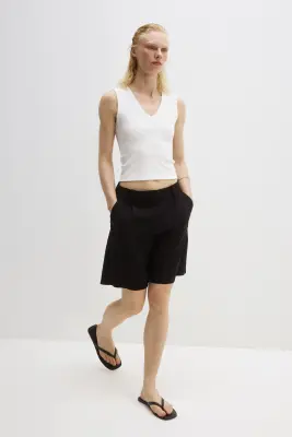 Short Bermuda Wrinkle Resistant Relaxed Fit - Noir — photo 2
