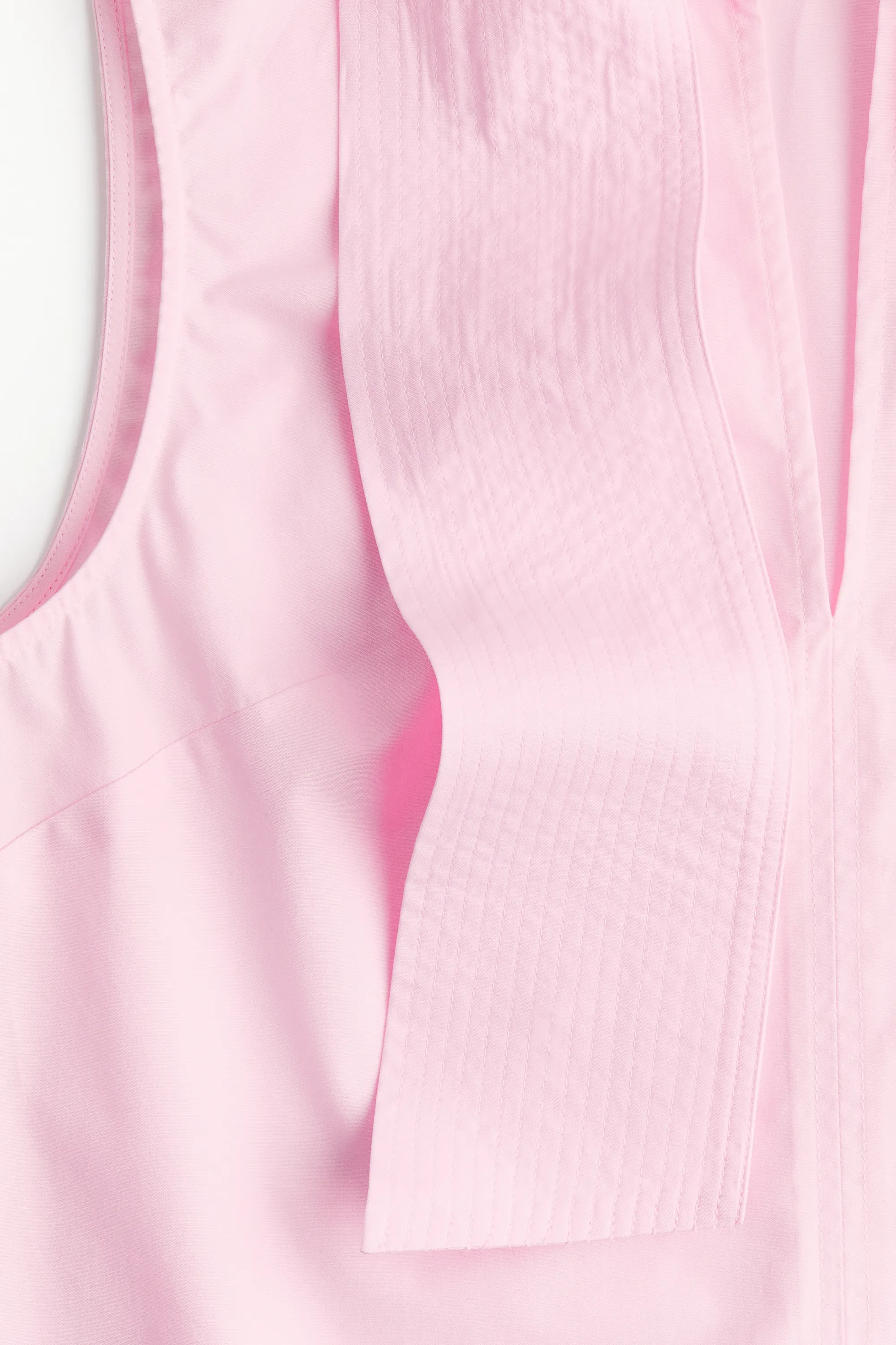 Blouse avec col à nouer - Rose clair