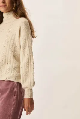 Pull Dino Creme Tweed — photo 5