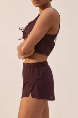 Short de running court - Prune foncé/soleil — photo 3