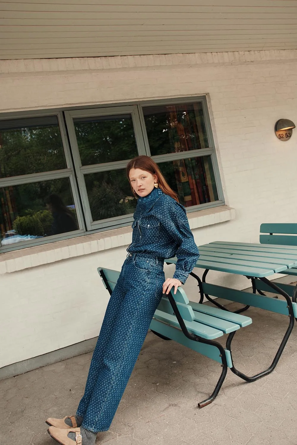 Jean Lorin Jacquard Middle Blue