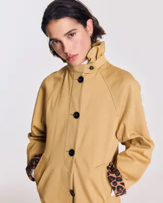 Trench Alma beige et léopard — photo 2