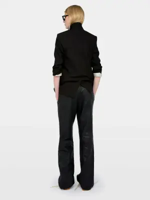 Pantalon Pocha Cuir Froissé — photo 2