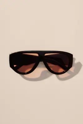 Lunettes de soleil polarisées - Noir/rose pêche — photo 3