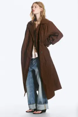 Trench oversize - Marron — photo 1