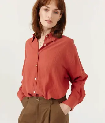 Artlove – Chemise Yerina Terracotta — photo 1