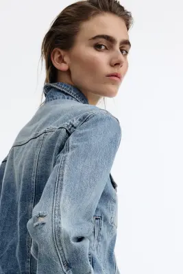 Veste en denim - Bleu denim clair — photo 3
