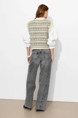 Cardigan sans manches jacquard — photo 4