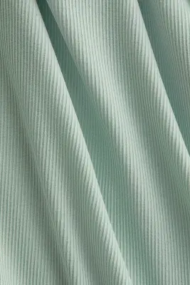 Top côtelé en coton mélangé - Turquoise clair — photo 2