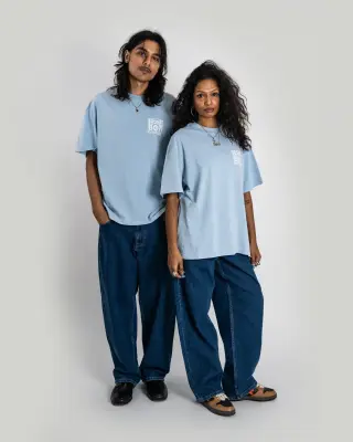 pantalon homeboy x-tra monster retro hb denim – washed blue — photo 4