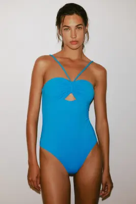 Maillot de bain paddé - Bleu — photo 1