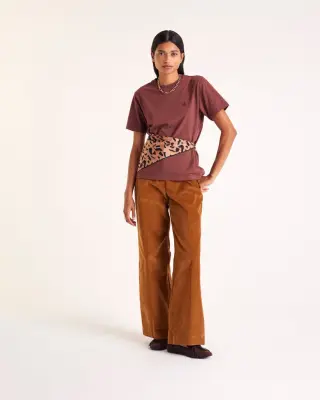 Tee-shirt Bree brodé chocolat — photo 3