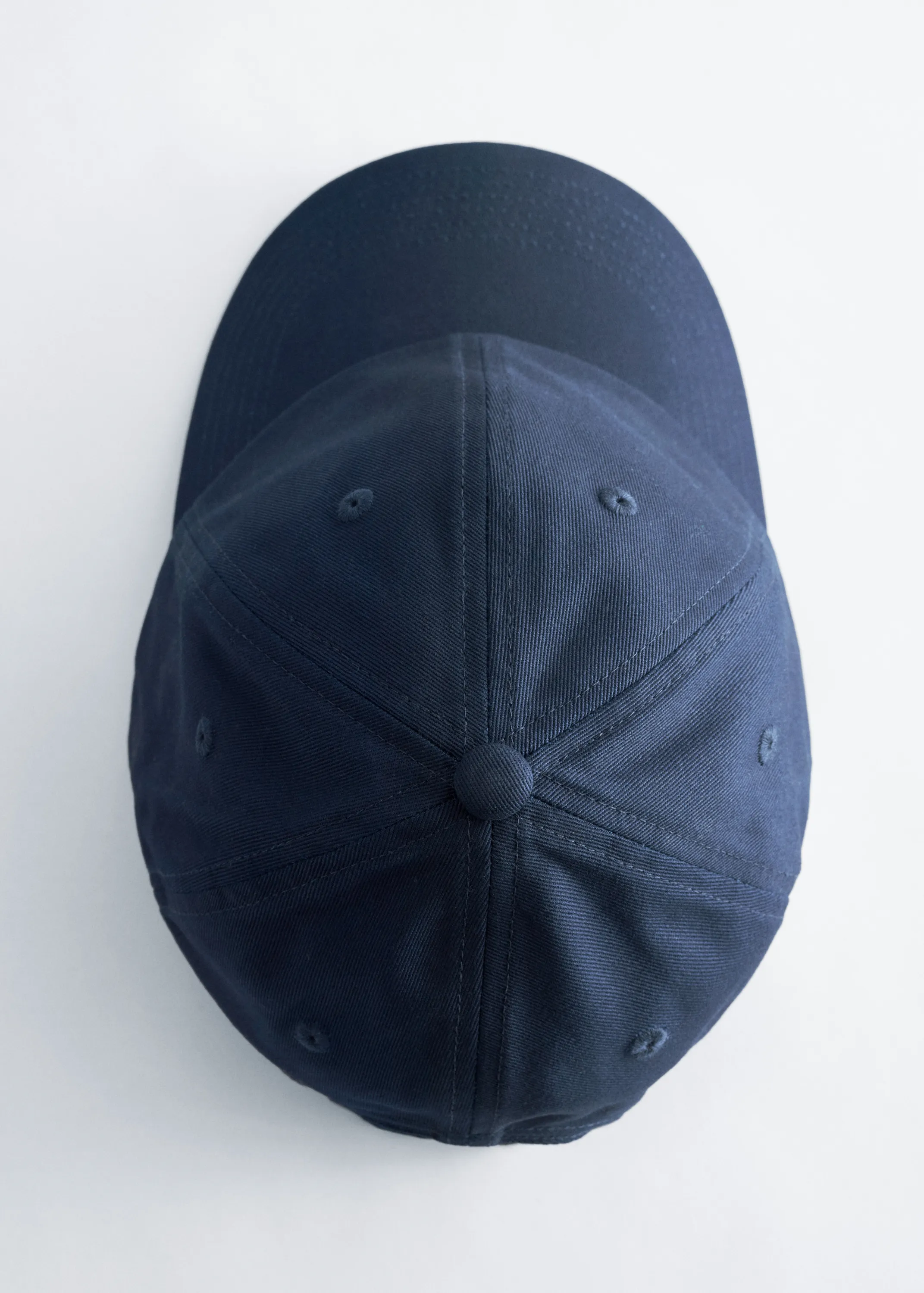 Casquette en sergé de coton - Bleu foncé