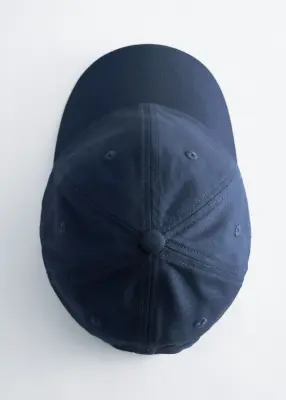 Casquette en sergé de coton - Bleu foncé — photo 1