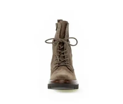 Bottines Gabor 91.780.19 Taupe - Cuir Lacets Zip Grande Pointure Femme — photo 3