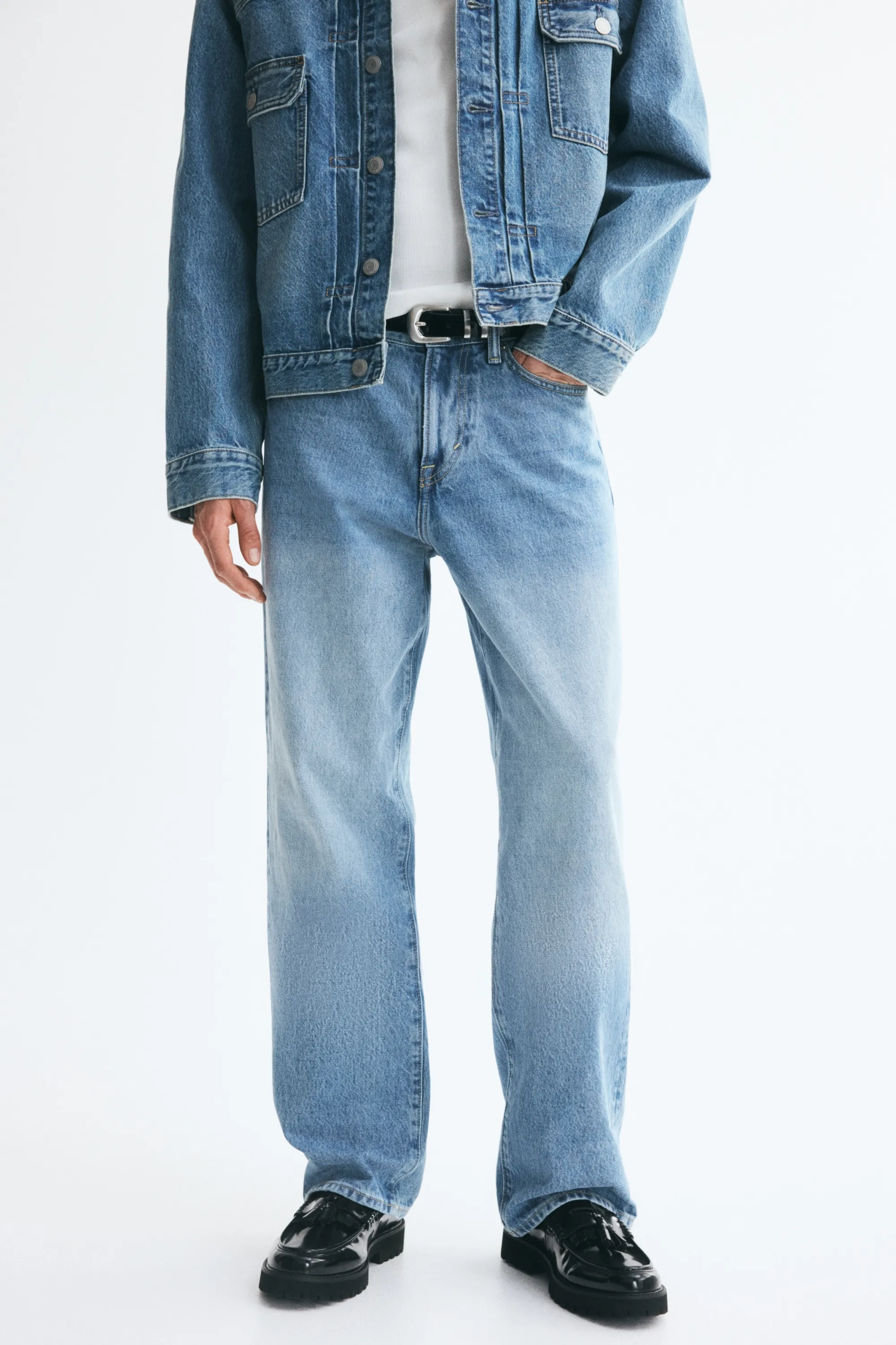Relaxed Jeans - Bleu denim
