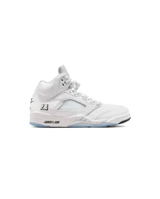 Air Jordan 5 Retro OG GS White Black Metallic Silver — photo 1