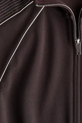 Veste de survêtement - Marron foncé — photo 5