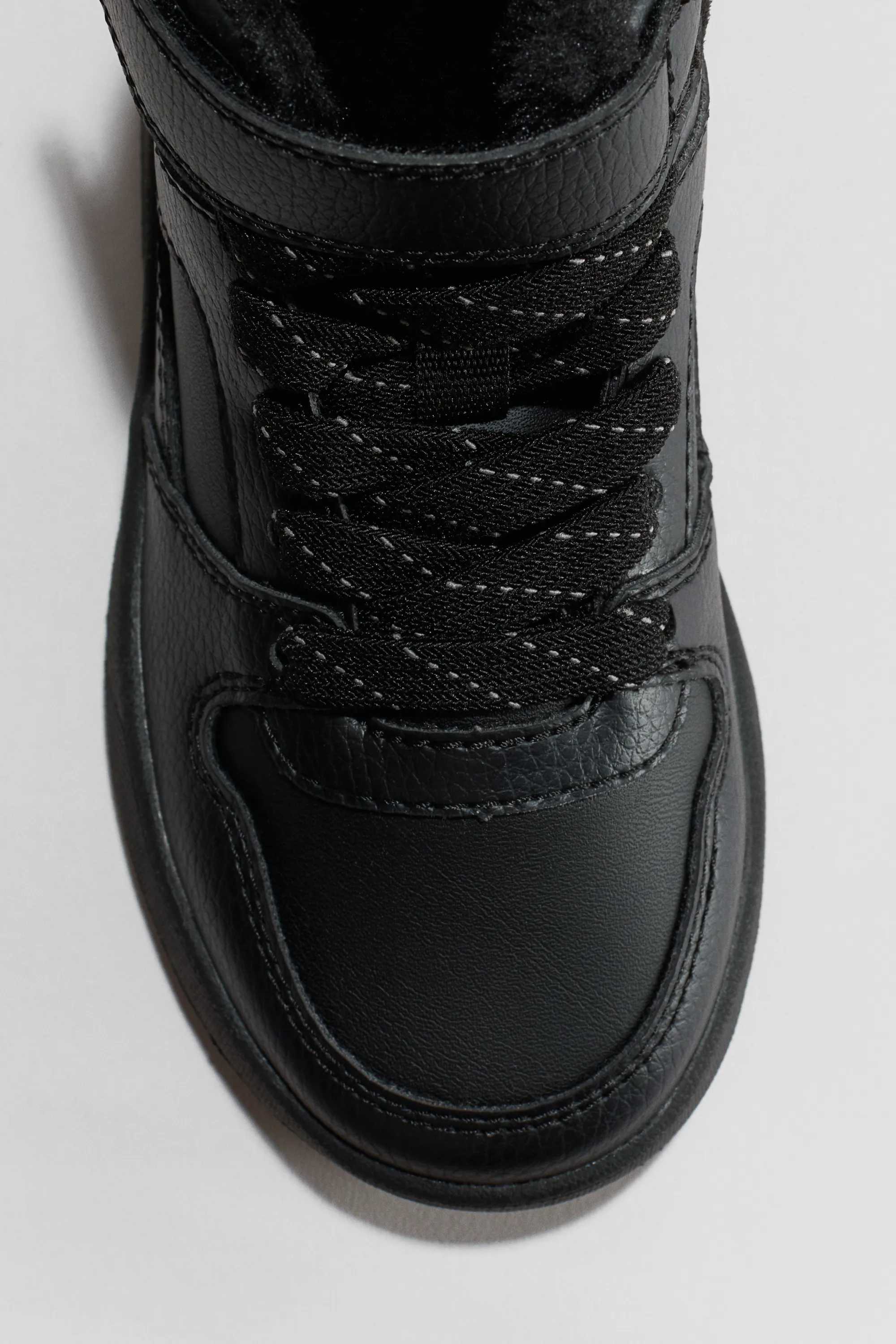 Warm-lined hi-top trainers - Noir