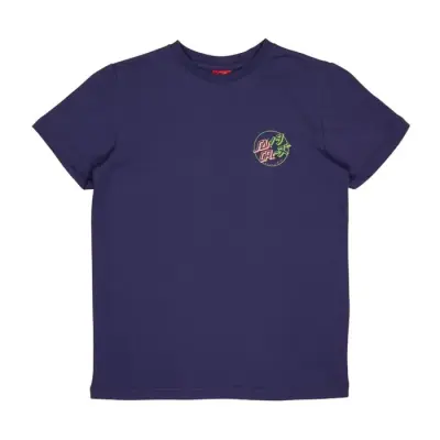 SANTA CRUZ YOUTH T-SHIRT DIVIDE DOT – Navy Blue — photo 2