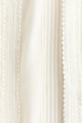 Pantalon avec plis nervure - Crème — photo 5