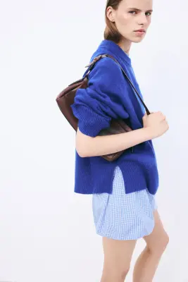 Pull à manches raglan - Bleu vif — photo 3
