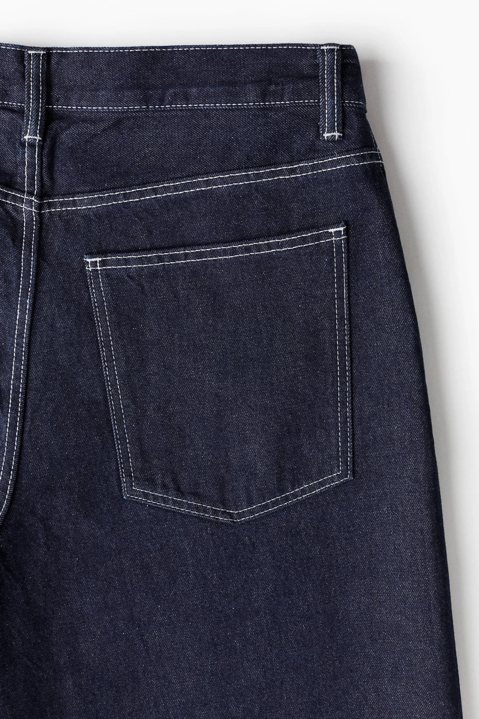 Short Super Baggy en denim - Bleu denim foncé