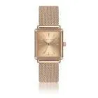 Montre adeline - bracelet milanais noir