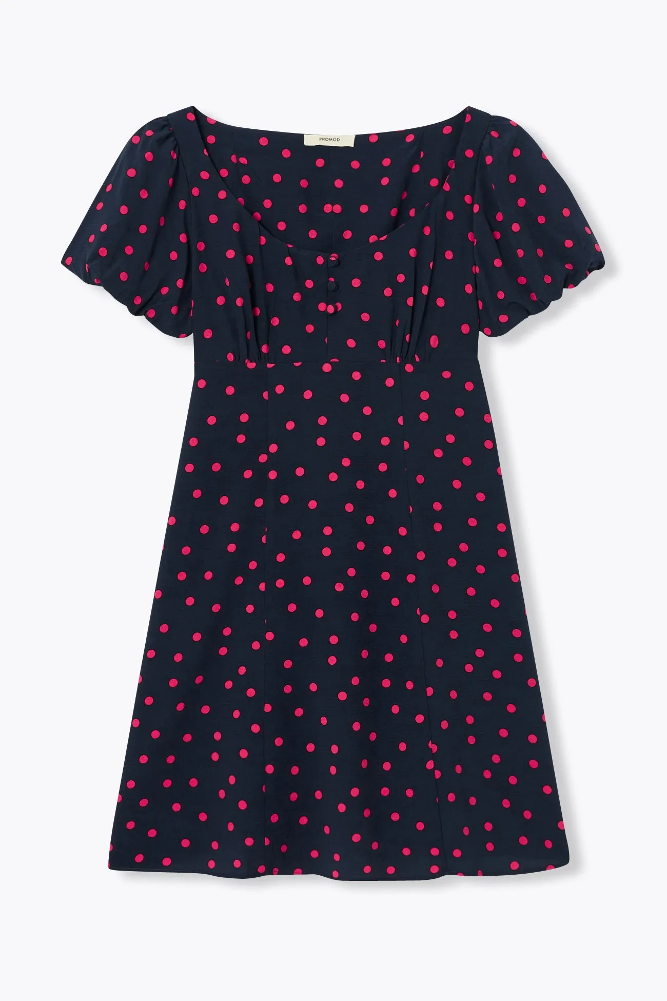 Robe courte à pois Femme