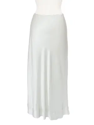 Jupe midi en soie vert d'eau Prix boutique 370€ Taille XS — photo 5