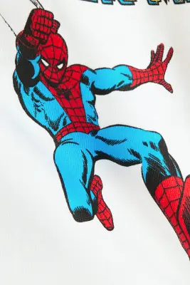 T-shirt oversize imprimé - Blanc/Spider-Man — photo 1