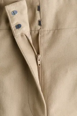 Pantalon barrel cargo - Beige — photo 4
