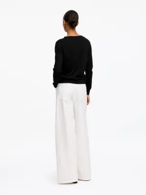 Gilet en laine mérinos - Noir — photo 2