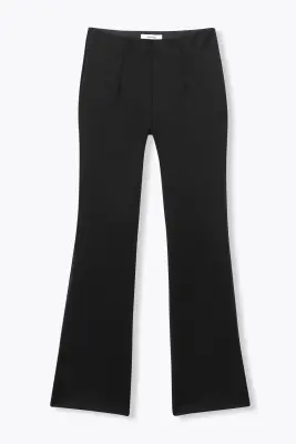 Pantalon flare maille jersey — photo 1