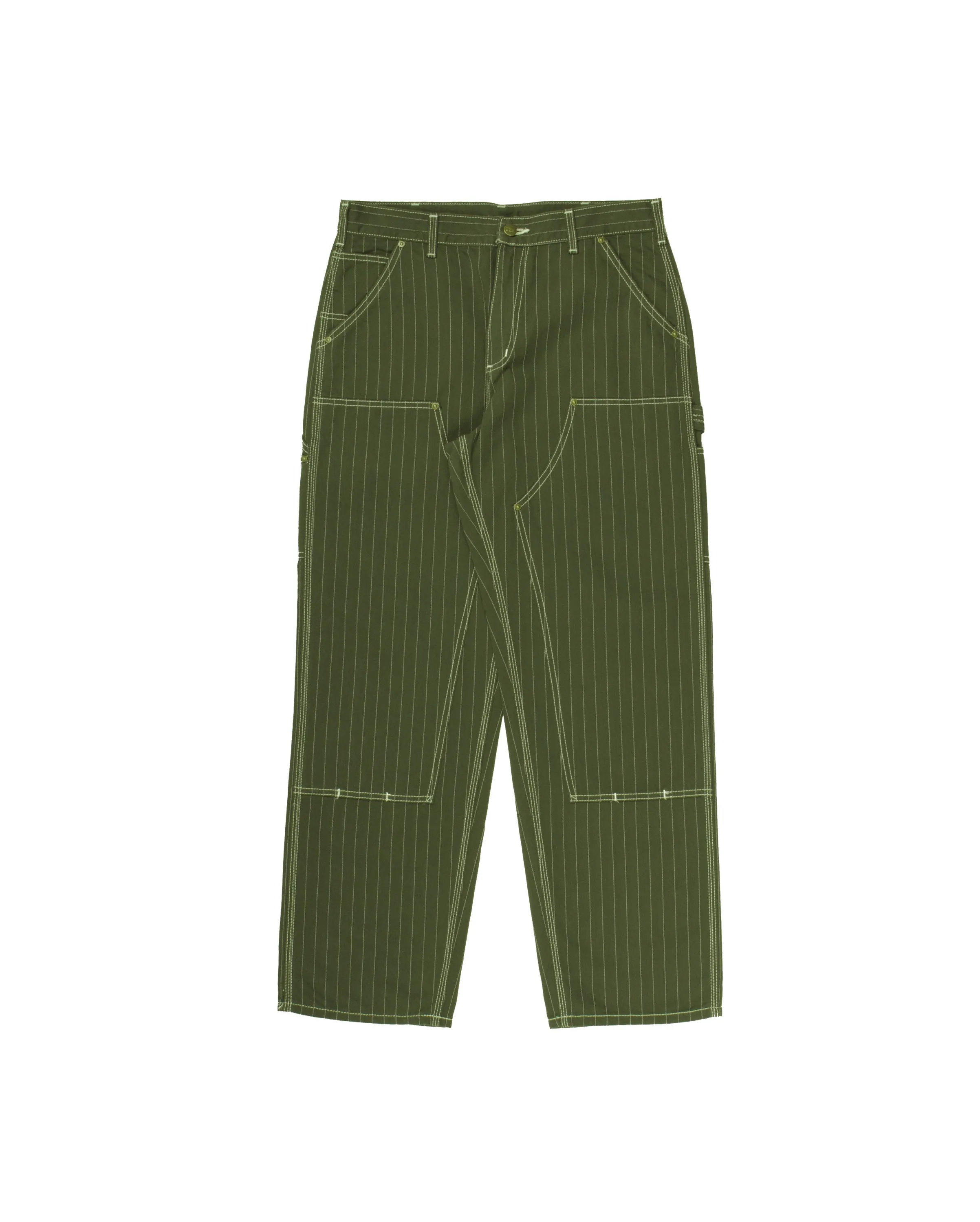 Double Knee Pants Dark Green