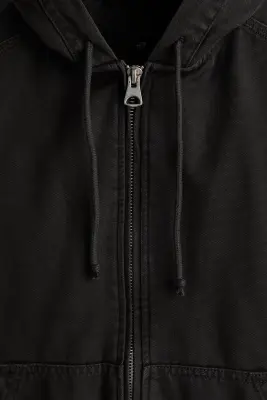 Veste workwear à capuche - Gris foncé — photo 5