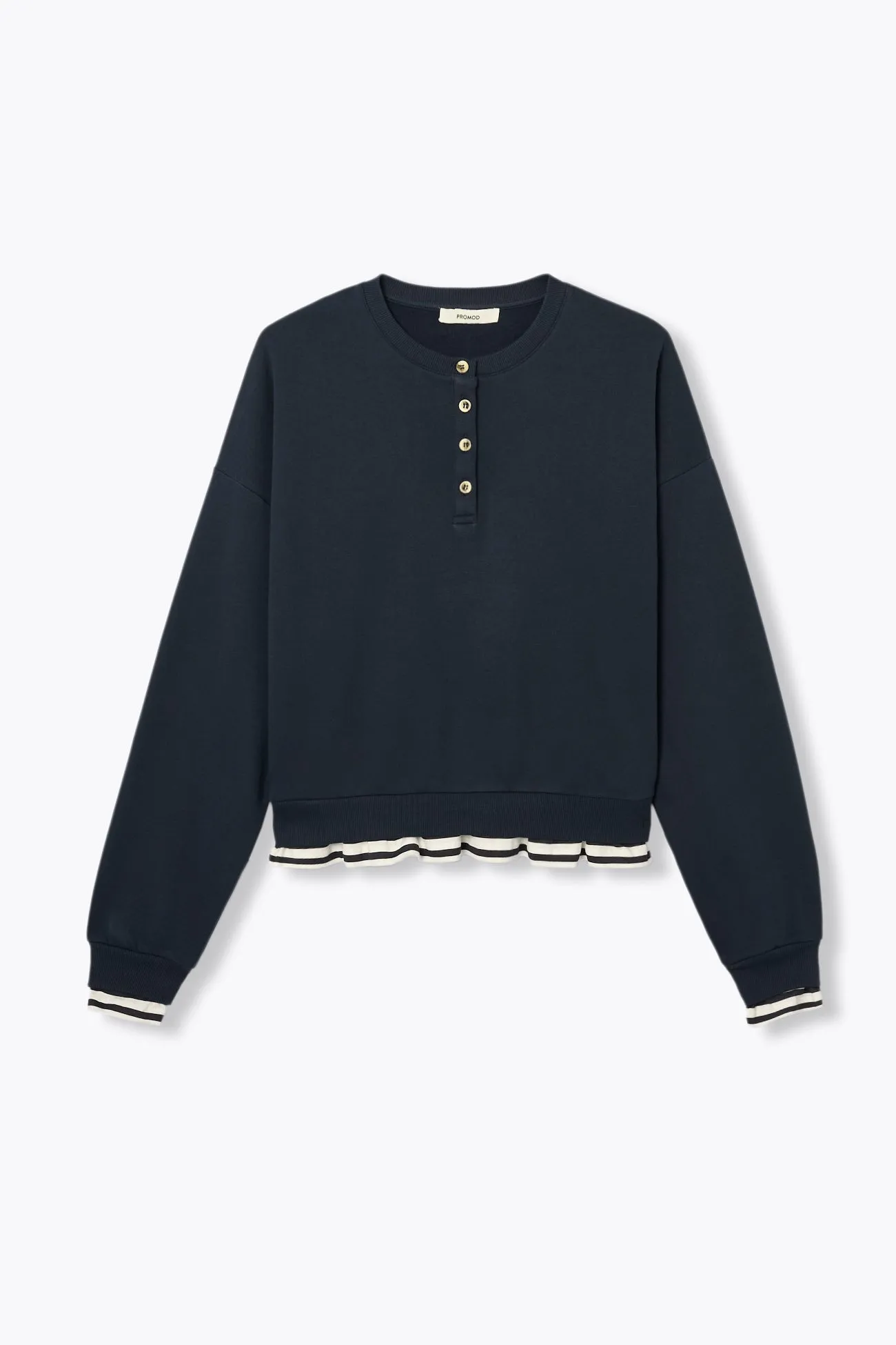 Sweat-shirt à effet superposé