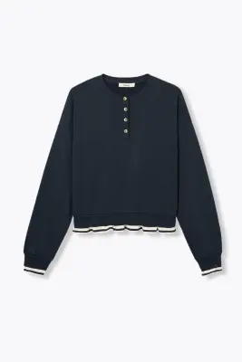 Sweat-shirt à effet superposé