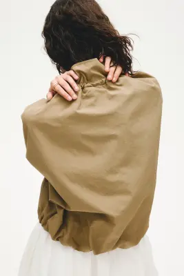 Veste coupe-vent - Vert kaki ancien — photo 4