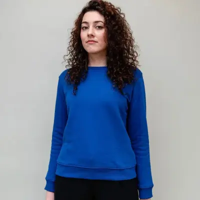Sweat Alexia molletonné bleu Europe — photo 1
