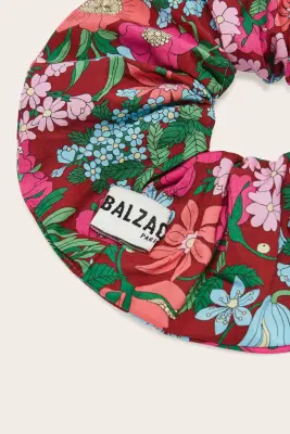 Chouchou Billy XL imprimé Liberty rose et bordeaux — photo 2