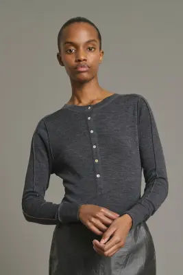 TEE-SHIRT LAOS GRIS ANTHRACITE — photo 3