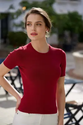 Henrietta Knit Top - Bordeaux — photo 6