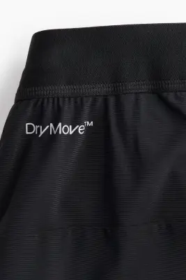 Short de sport mi-long 2-en-1 DryMove™ - Noir — photo 1