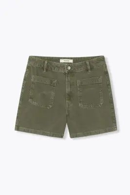 Short en jean de couleur Femme — photo 1