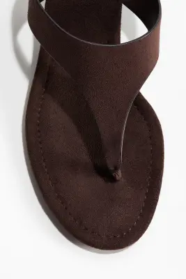 Sandales à talon kitten heel - Marron foncé — photo 4